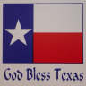 God Bless Texas decal